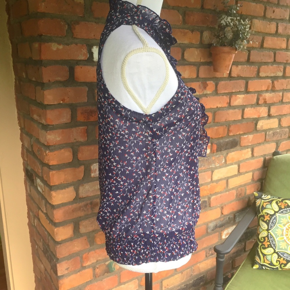 High Neck Ruffle Summer Tank - Picture 4 of 7